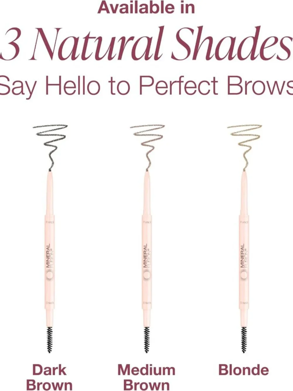 Retractable Brow Pencil for Medium Brows - Long-Lasting, Easy Application, 0.1g
